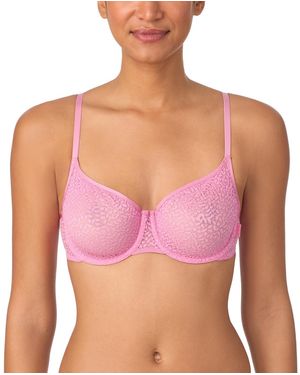 DKNY Modern Lace Sheer Demi Bra - Pink