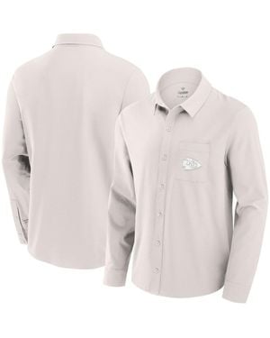 Fanatics Kansas City Chiefs Front Office Long Sleeve Button-up Shirt - White