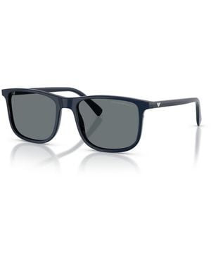 Emporio Armani Square Sunglasses For Round Faces Ea4280 - Multicolor