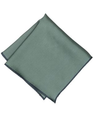 Alfani Silk Solid Rolled Border Pocket Square - Green
