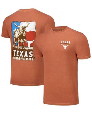 Image One Texas And Texas Longhorns Hyper Local Longhorn Flag T-shirt - Orange