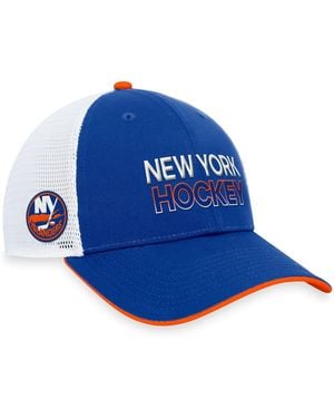 Fanatics New York Islanders Authentic Pro Rink Trucker Adjustable Hat - Blue