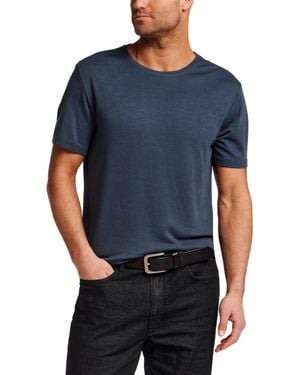 Vintage & Black Horizontal Ribbed T-shirt - Blue