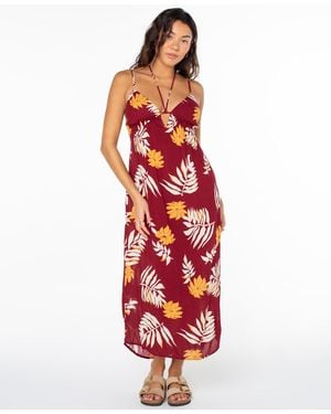 Roxy Sunshine Crush Sleeveless Dress - Red