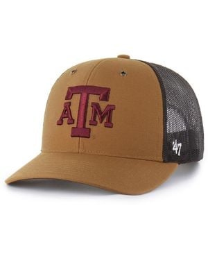 '47 X Carhartt And Texas A M aggies Trucker Adjustable Hat - Brown