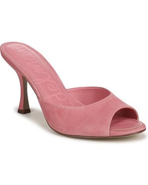 Sam Edelman Jeanie Heeled Slip-on Sandals - Pink