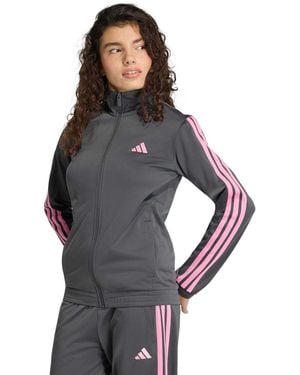 adidas Tricot 3-stripes Track Jacket - Gray