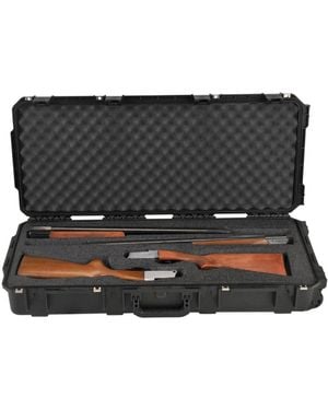SkyB Cases Iseries 3614 Hard Exterior Double Custom Breakdown Shotgun Case - Black