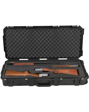 SkyB Cases Iseries 3614 Hard Exterior Double Custom Breakdown Shotgun Case - Black