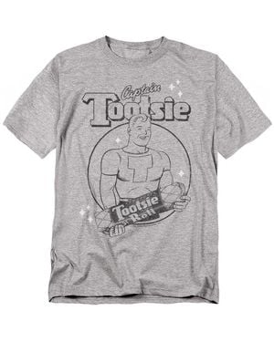 Tootsie Roll Captain Tootsie Simple T-shirt - Gray