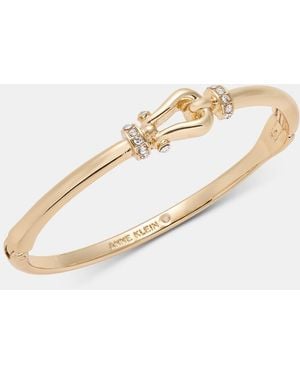 Anne Klein Pave Link Bangle Bracelet - Natural