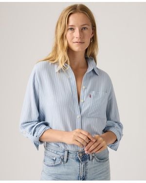 Levi's Darlene Collared Button-front Shirt - Blue