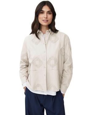 Masai 100% Cotton Long Sleeve Collared Shirt - White