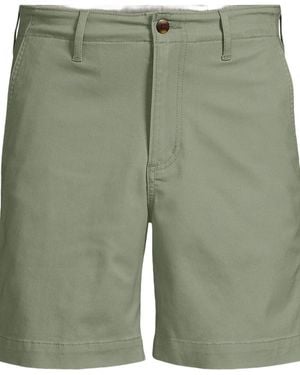 Lands' End Knockabout 7" Classic Fit Chino Short - Green