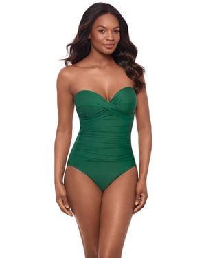 Miraclesuit Rock Solid Madrid One Piece Swimsuit - Green