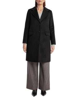 1982 Cashmere Tailored Single-breasted Coat - Black