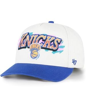 '47 New York Knicks City Paint Hitch Adjustable Hat - White