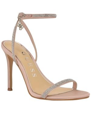 Guess Charmer Stiletto Dress Sandals - White