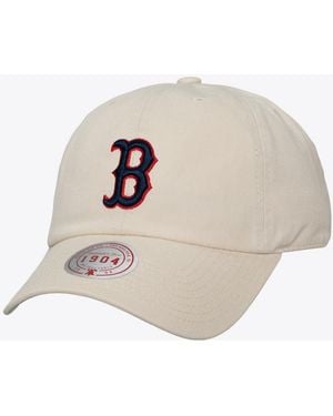 Mitchell & Ness And Boston Red Sox Off-season 1904 Strapback Adjustable Hat - White