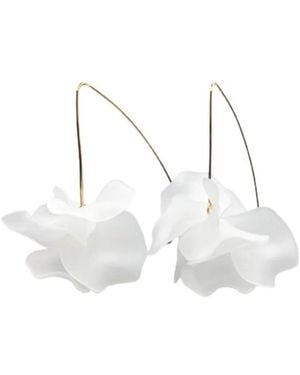 Accessory Concierge Air Bloom Drop Earrings - White