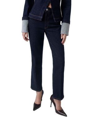 Guess Victoire High-waisted Straight-leg Stretch Denim Jeans - Blue
