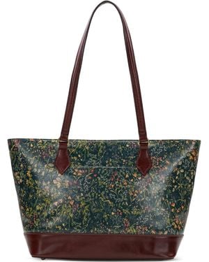 Patricia Nash Meka Leather Tote - Green
