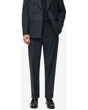 Mango Boston Slim-fit Suit Pants - Blue
