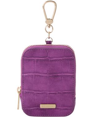 Brahmin Katelynn Zip-up Mini Coin Purse - Purple