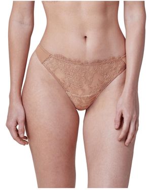 Skarlett Blue Entice Front Lace Thong - Pink