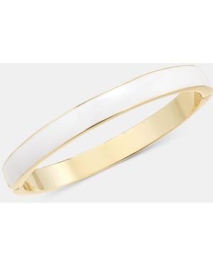 On 34th Enamel Bangle Bracelet - Natural