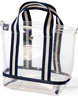 Lands' End Clear Tote - Black