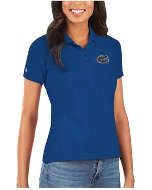 Antigua Florida Gators Legacy Pique Polo - Blue
