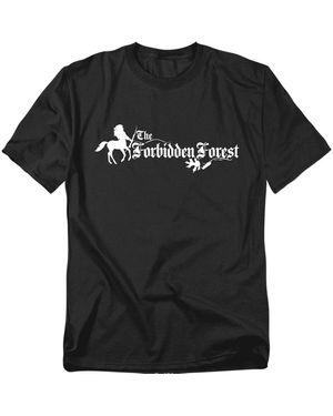 Harry Potter Forbidden Forest T Shirt - Black