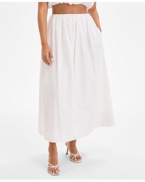 French Connection Nomi Cotton Maxi Skirt - White
