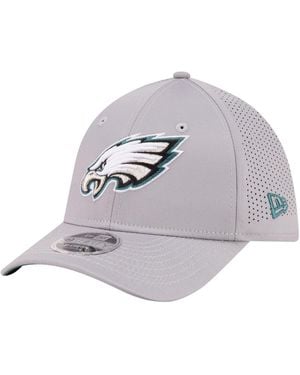 KTZ Philadelphia Eagles 39thirty M-crown Flex Fit Hat - Gray