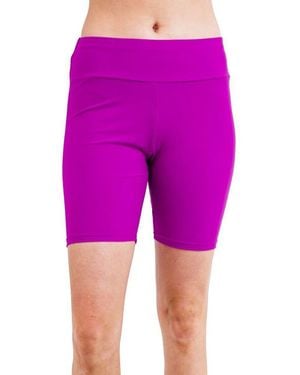 Calypsa Mid-thigh Swim Shorts - Pink