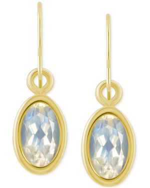 Macy's Oval Gemstone Drop Earrings - Blue