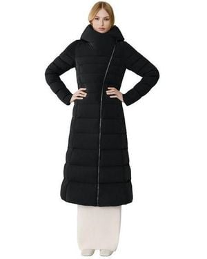 SOIA & KYO Judy-l Stretch Down Maxi Coat - Black