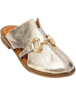 Forever & Always Shoes Favor Leather Clogs - White