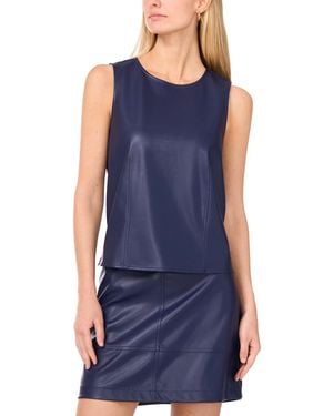 Vince Camuto Sleeveless Crewneck Top - Blue