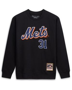 Mitchell & Ness Mike Piazza New York Mets Classic Player Number Sweatshirt - Black
