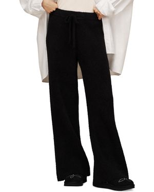 UGG Couria Straight-leg Rib Mid-rise Pants - Black