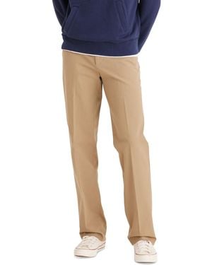 Dockers Big Tall Classic Fit Workday Khaki Smart 360 Flex Pants (Safari) Clothing - Natural