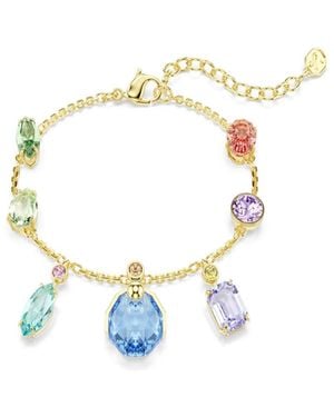 Swarovski Gold-tone Plated Gema Bracelet - White