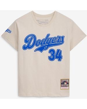 Mitchell & Ness Fernando Valenzuela Los Angeles Dodgers Cooperstown Name & Number Throwback T-shirt - Blue