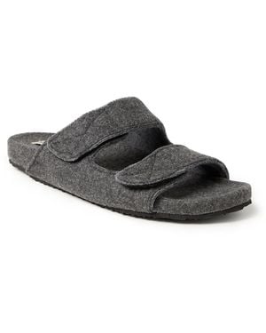 Dearfoams Maddox Wool Blend Double Strap Slide - Multicolor