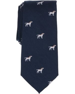 Club Room Montery Dog Pattern Tie - Blue