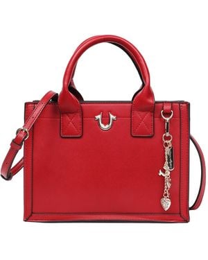 TRUE RELIGION Modern Edge Charm Tote - Red