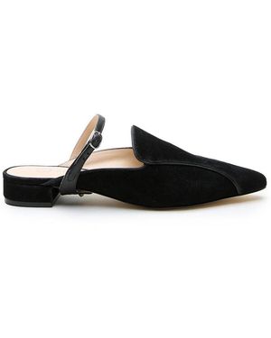 Alterre twiggy Customizable Pointed Loafer Slides - Black