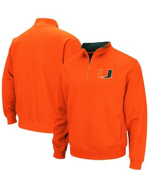 Colosseum Athletics Miami Hurricanes Tortugas Logo Quarter-zip Jacket - Orange